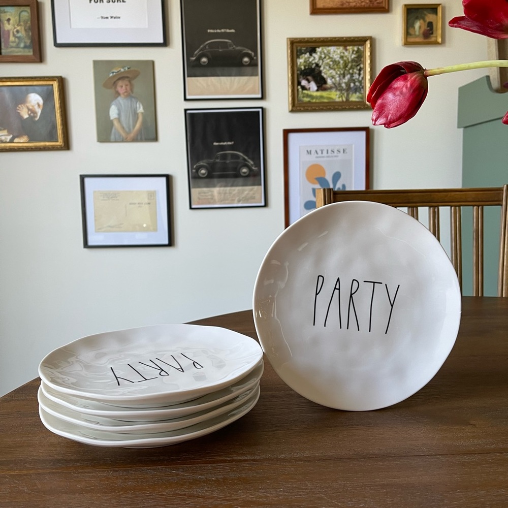 Set of Assorted Rae Dunn Plates